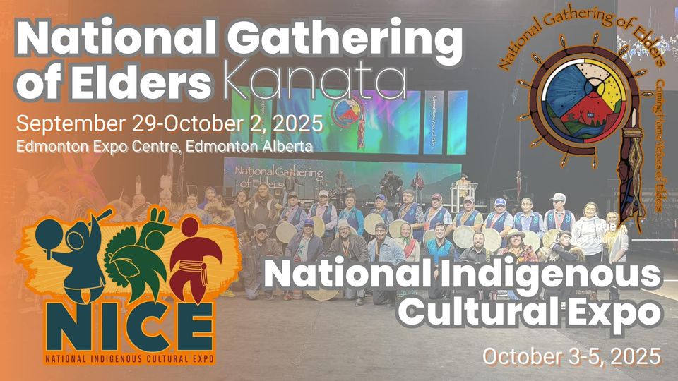 Graphic displaying information for National Gathering of Elders event